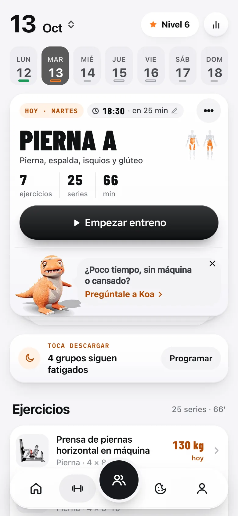 Rutina de la semana